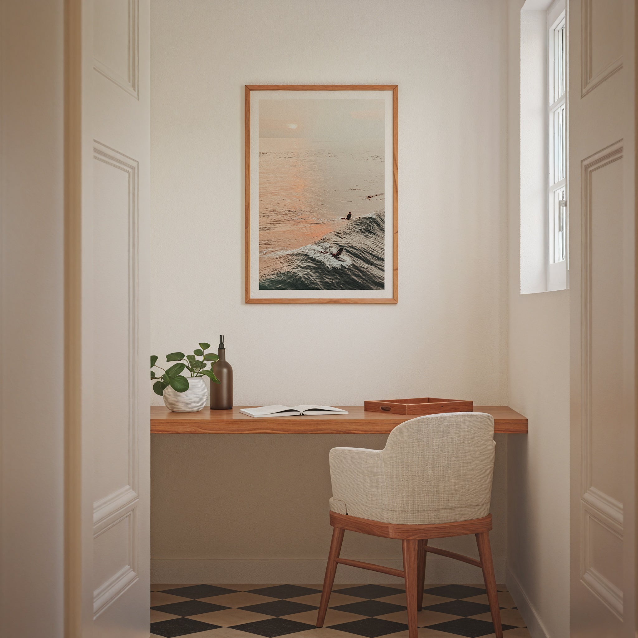 Sunset Wave Riders Poster