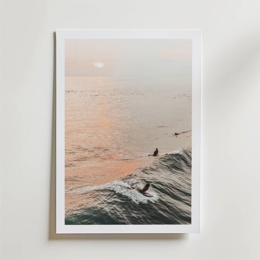 Sunset Wave Riders Poster