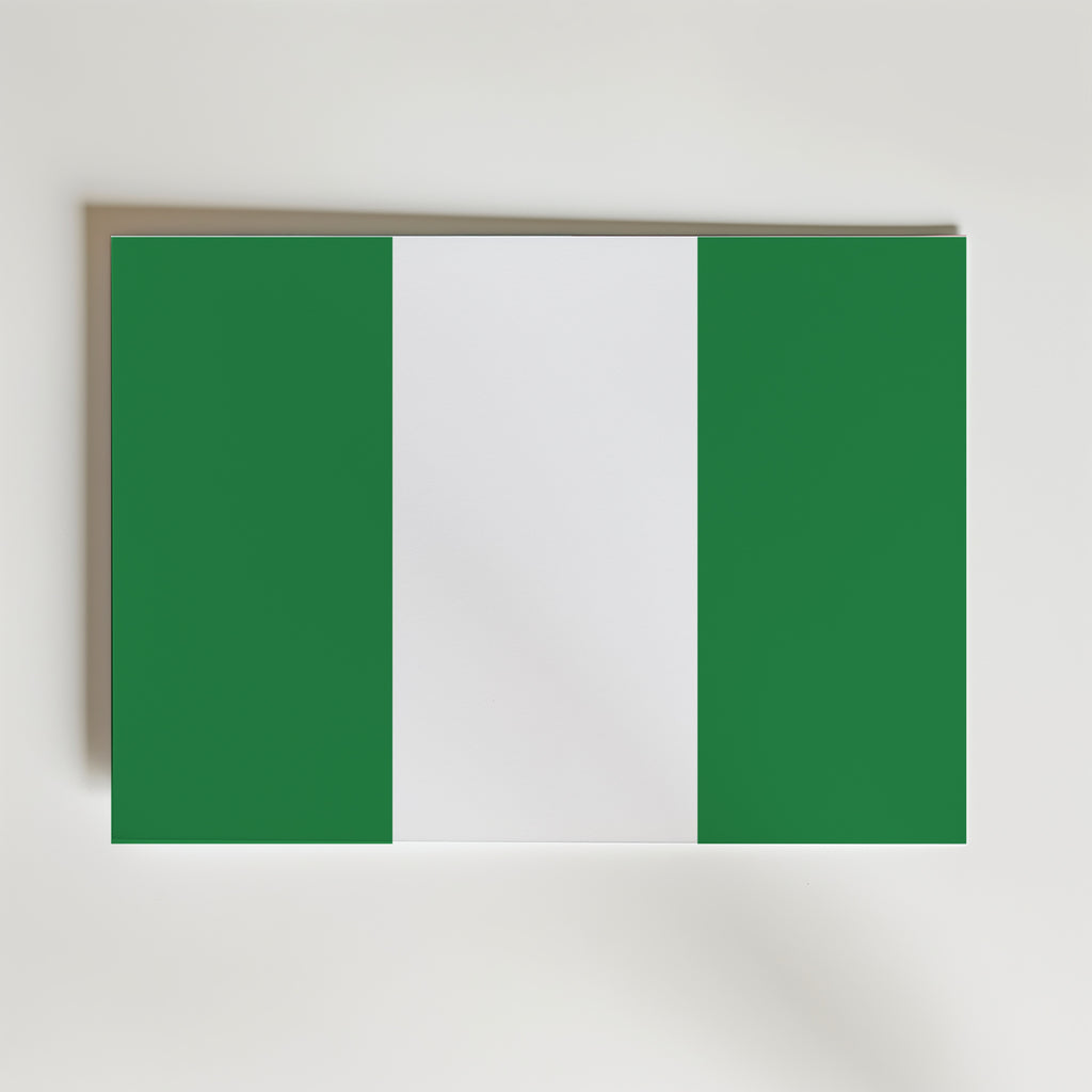 Nigeria National Flag Poster affisch – poster till väggdekoration – köp online hos Bozetto