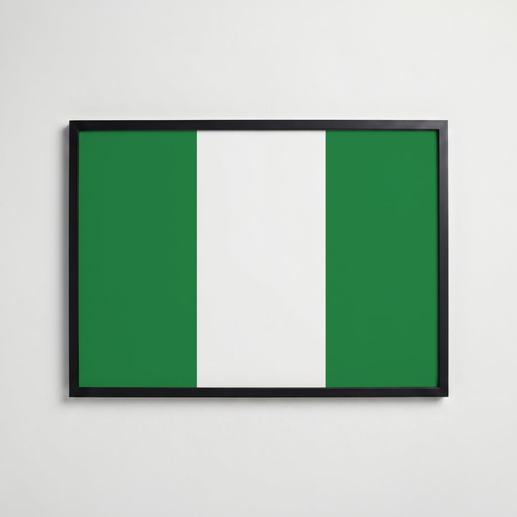 Nigeria National Flag Poster affisch – köp poster online – Bozetto väggdekoration