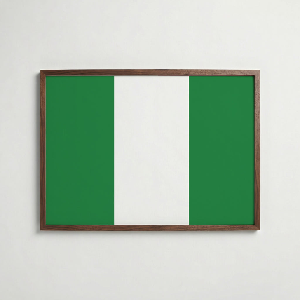 Nigeria National Flag Poster poster – väggdekoration för hemmet – köp hos Bozetto