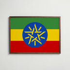 Ethiopia National Flag Poster poster – väggdekoration för hemmet – köp hos Bozetto