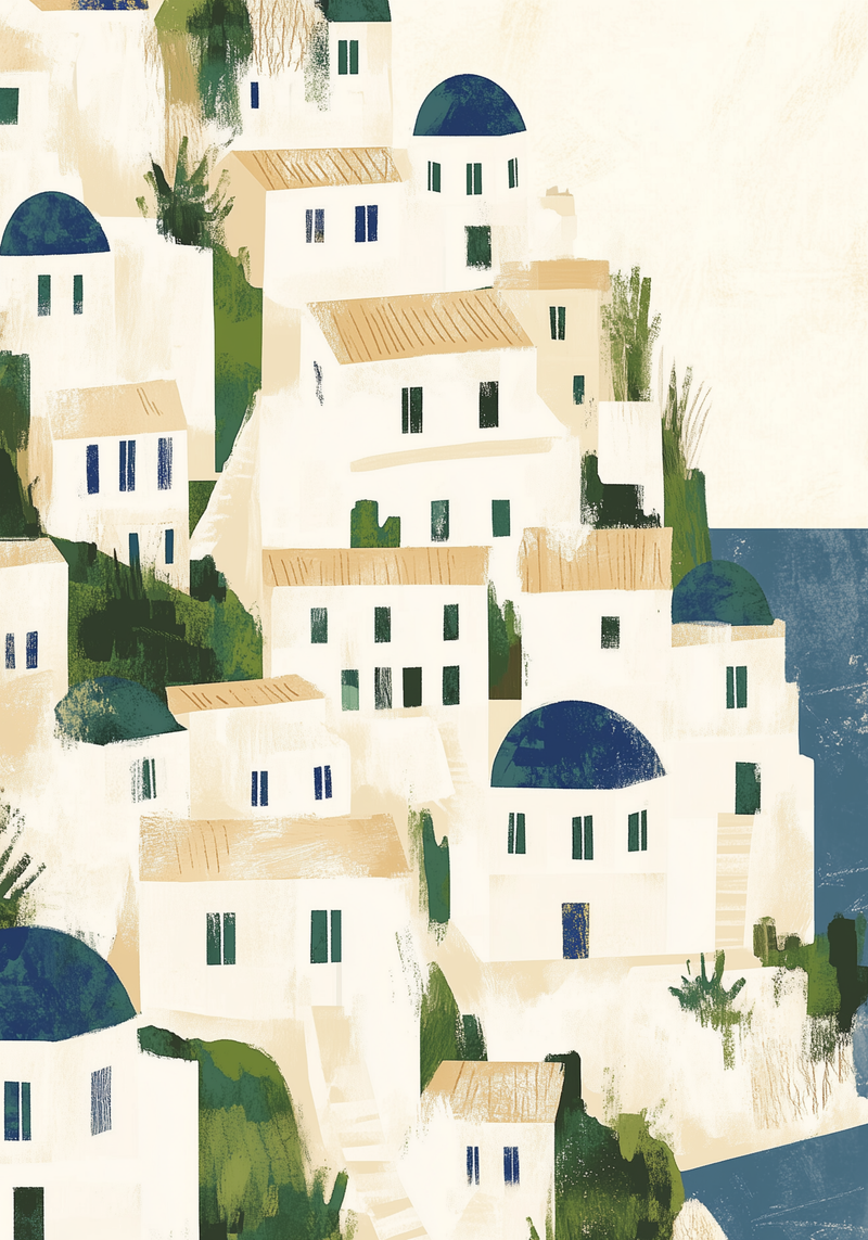 Echoes of Santorini Poster