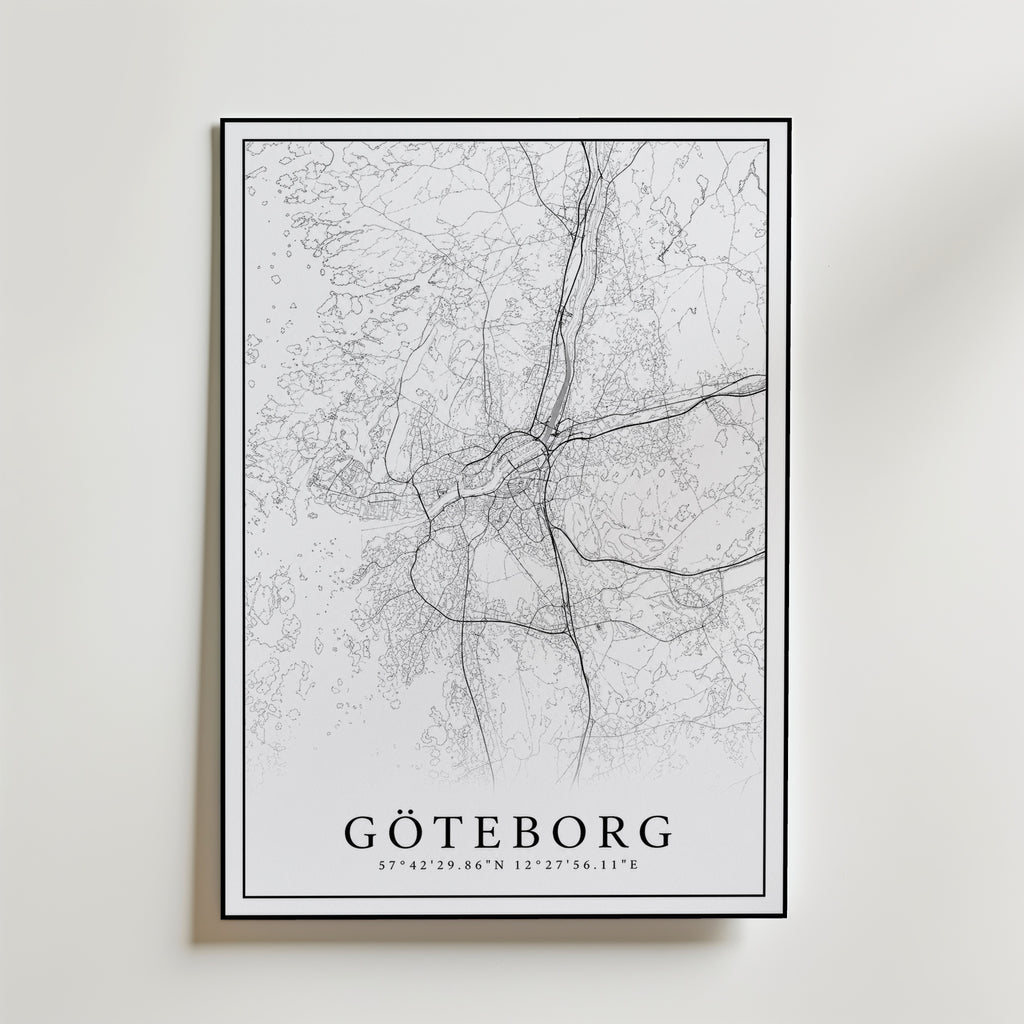 Göteborg Karta Poster