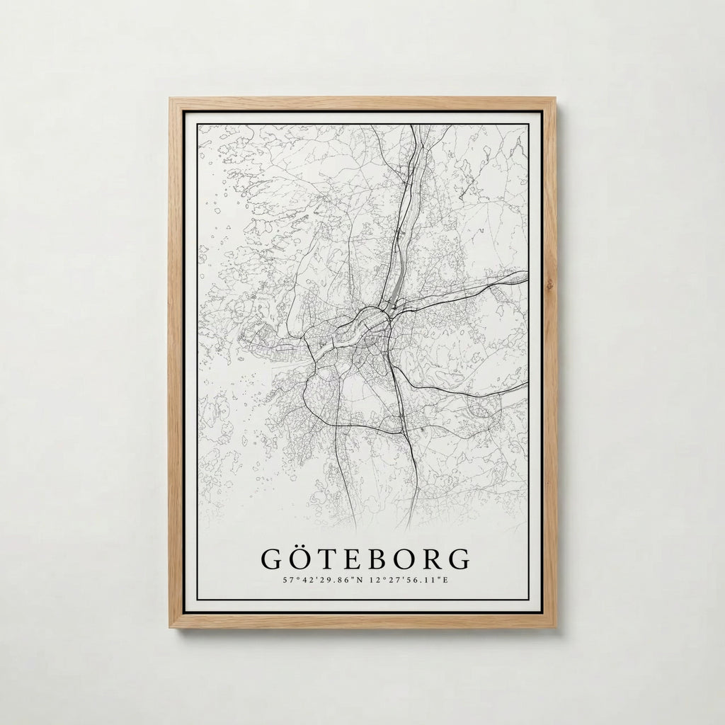 Göteborg Karta Poster