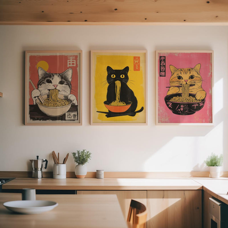 Bundle 3-pack Noodle Cat Trio