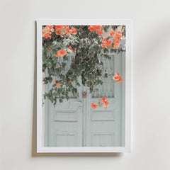 Rustic Floral Doorway Poster