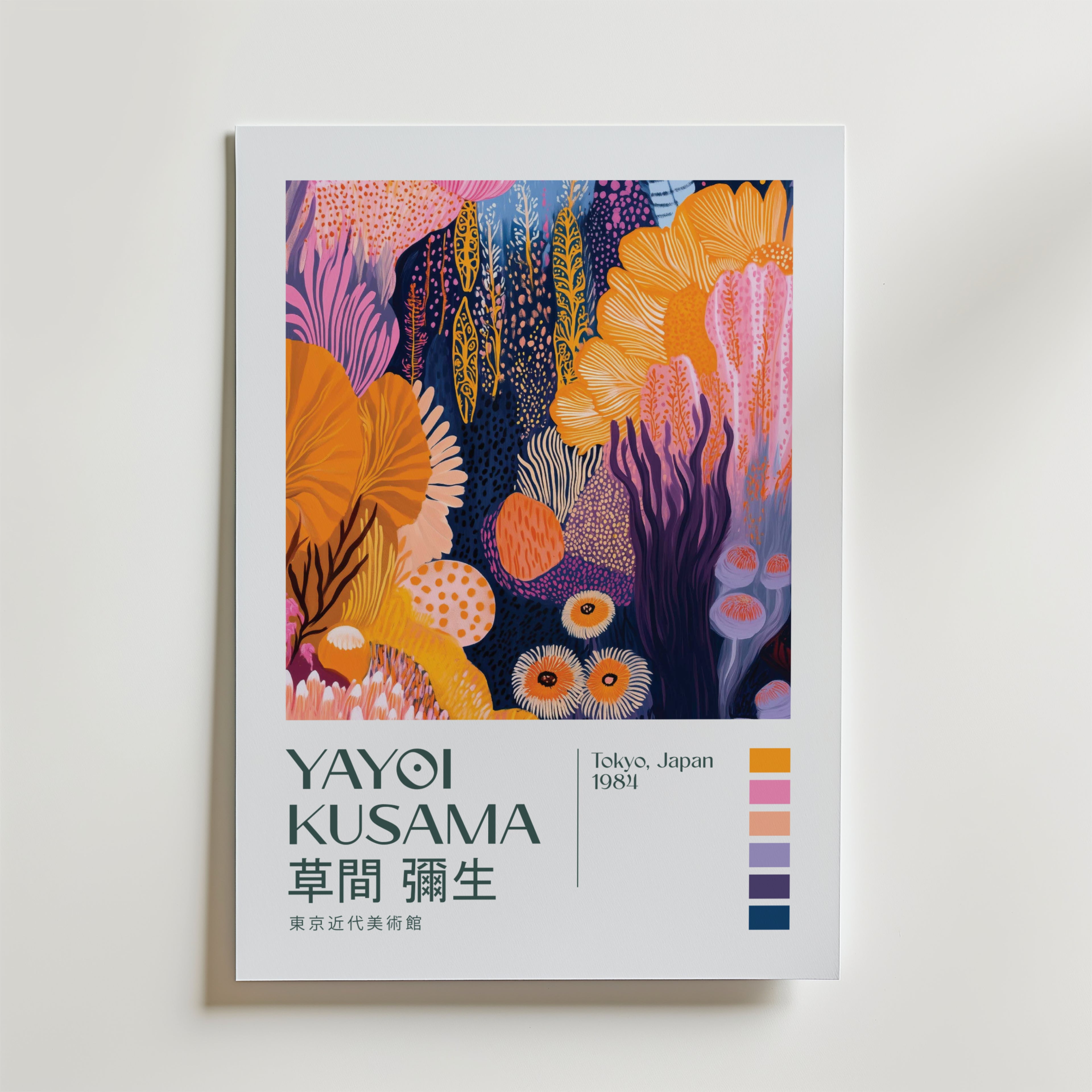 Yayoi Kusama Luminous Garden Depths Poster