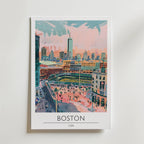 Boston Skyline Stadium Poster