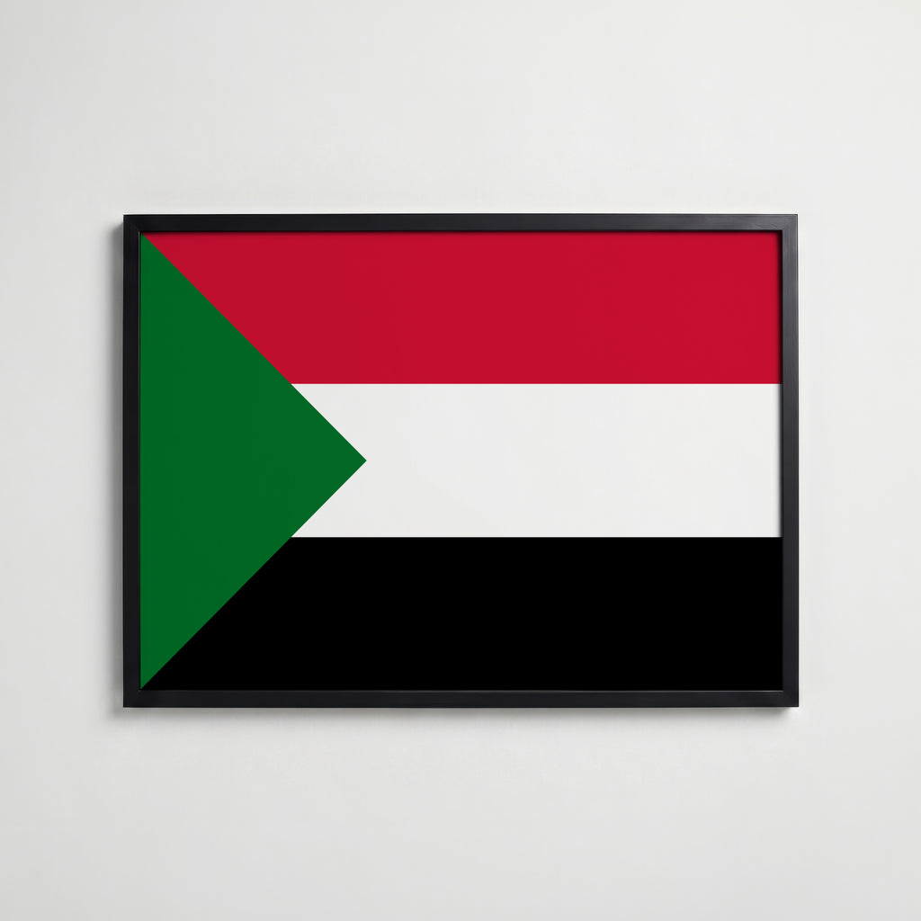 Sudan National Flag Poster affisch – köp poster online – Bozetto väggdekoration