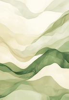 Abstract Waves of Serenity Poster