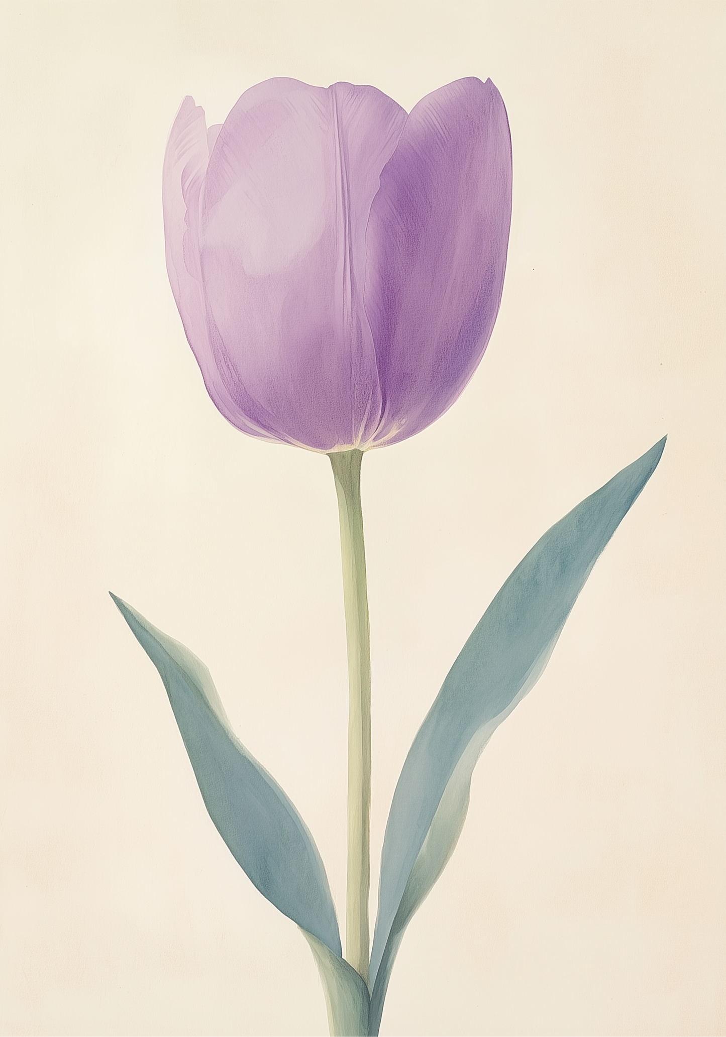 Purple tulip Poster