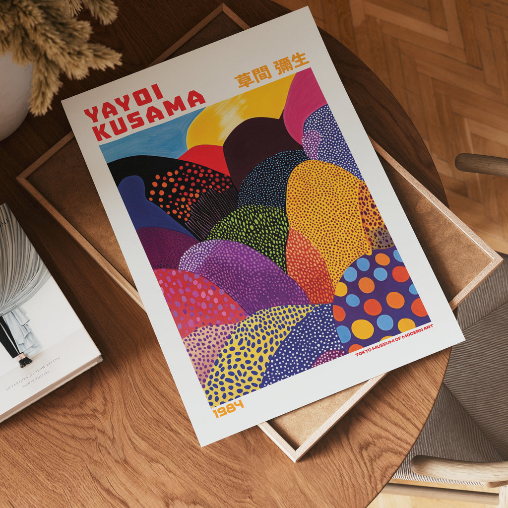 Yayoi Kusama Layered Polka Landscape Poster