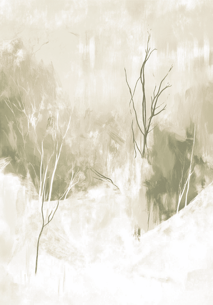Abstract Winter Silence Poster