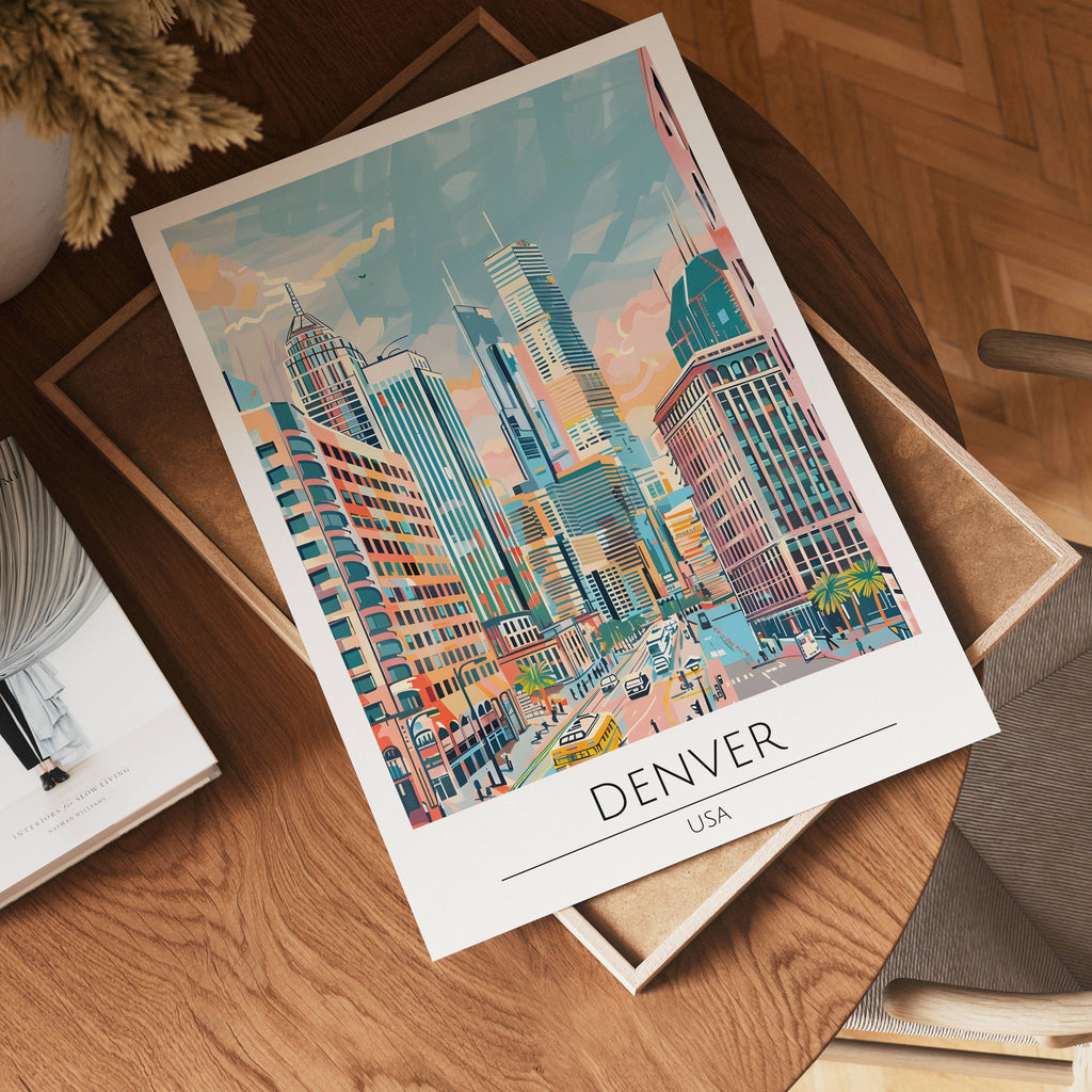 Denver Downtown Skyline Poster