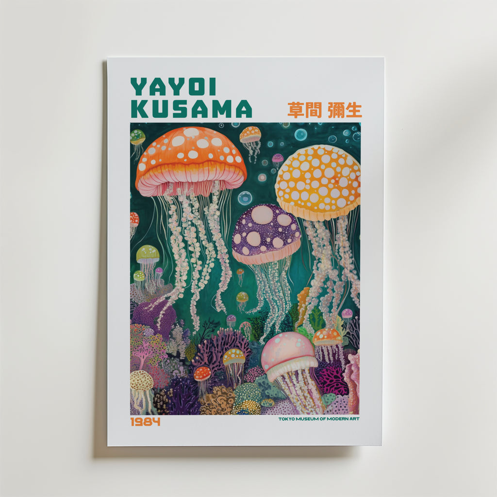 Yayoi Kusama Deep Sea Jellyfish Symphony Poster