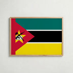 Mozambique National Flag Poster – poster väggdekoration inredning – Affischer hos Bozetto