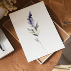 Watercolor lavender Poster