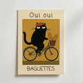 French Baguette Cat Poster