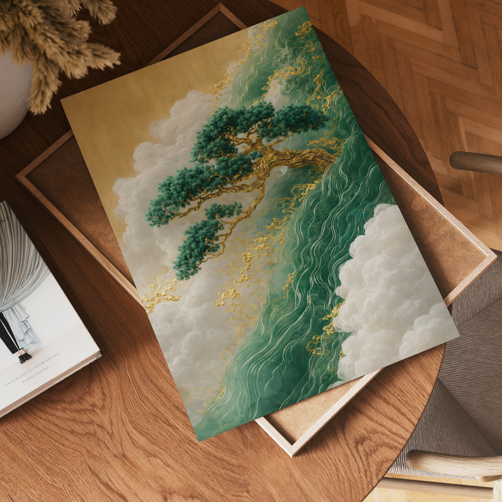Emerald Wind Pine Poster