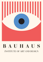 Bauhaus Eye Design Poster