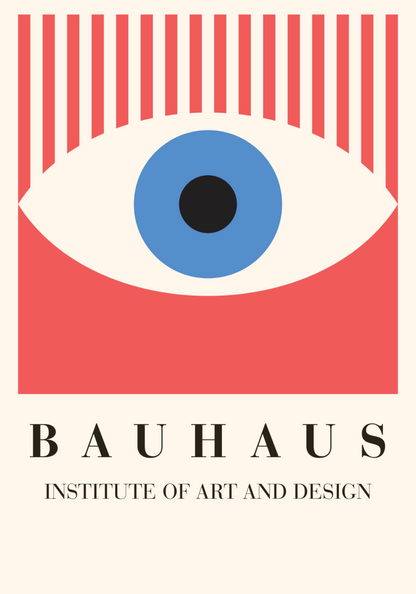 Bauhaus Eye Design Poster