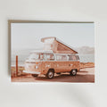 Sunset Camper Van Poster