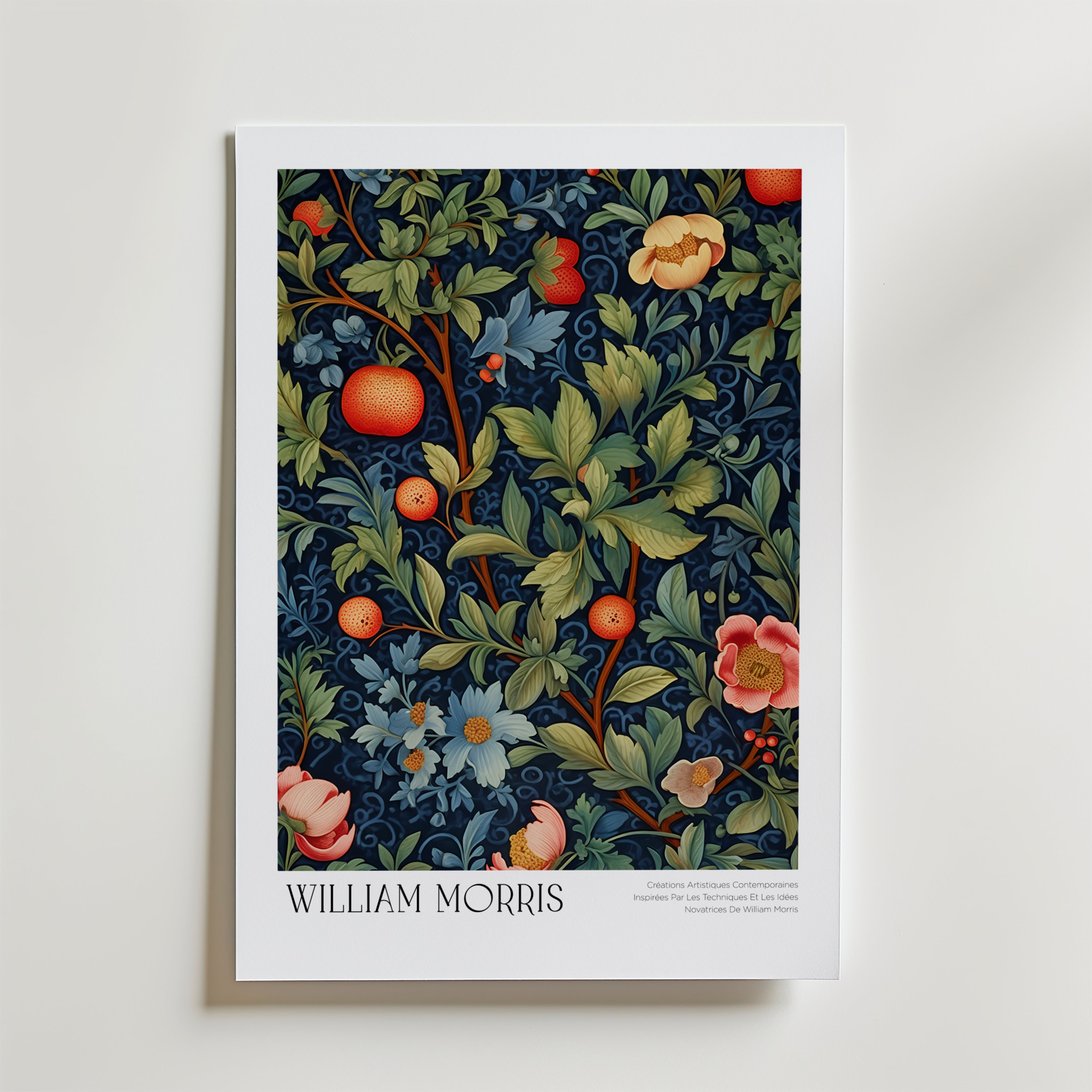 William Morris Midnight Orchard Poster