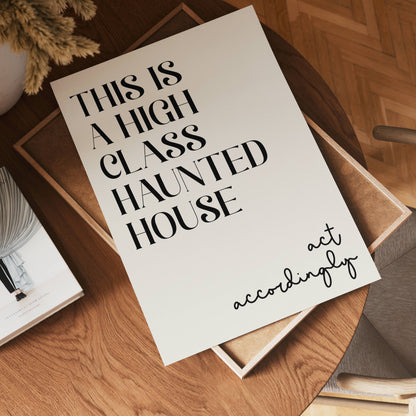 Elegant Haunt Poster