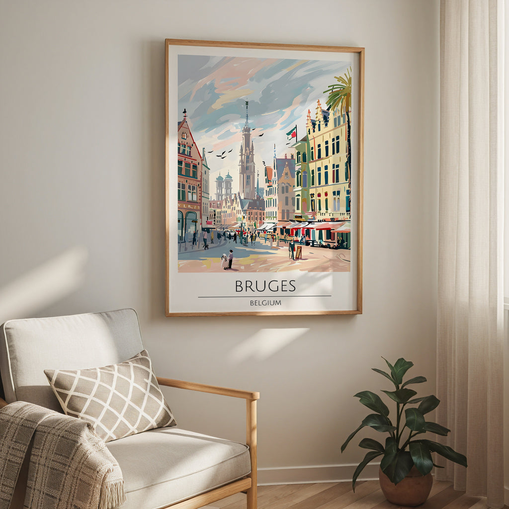 Bruges Old Town Poster