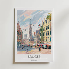 Bruges Old Town Poster
