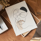 Attitude Line Art Woman Poster