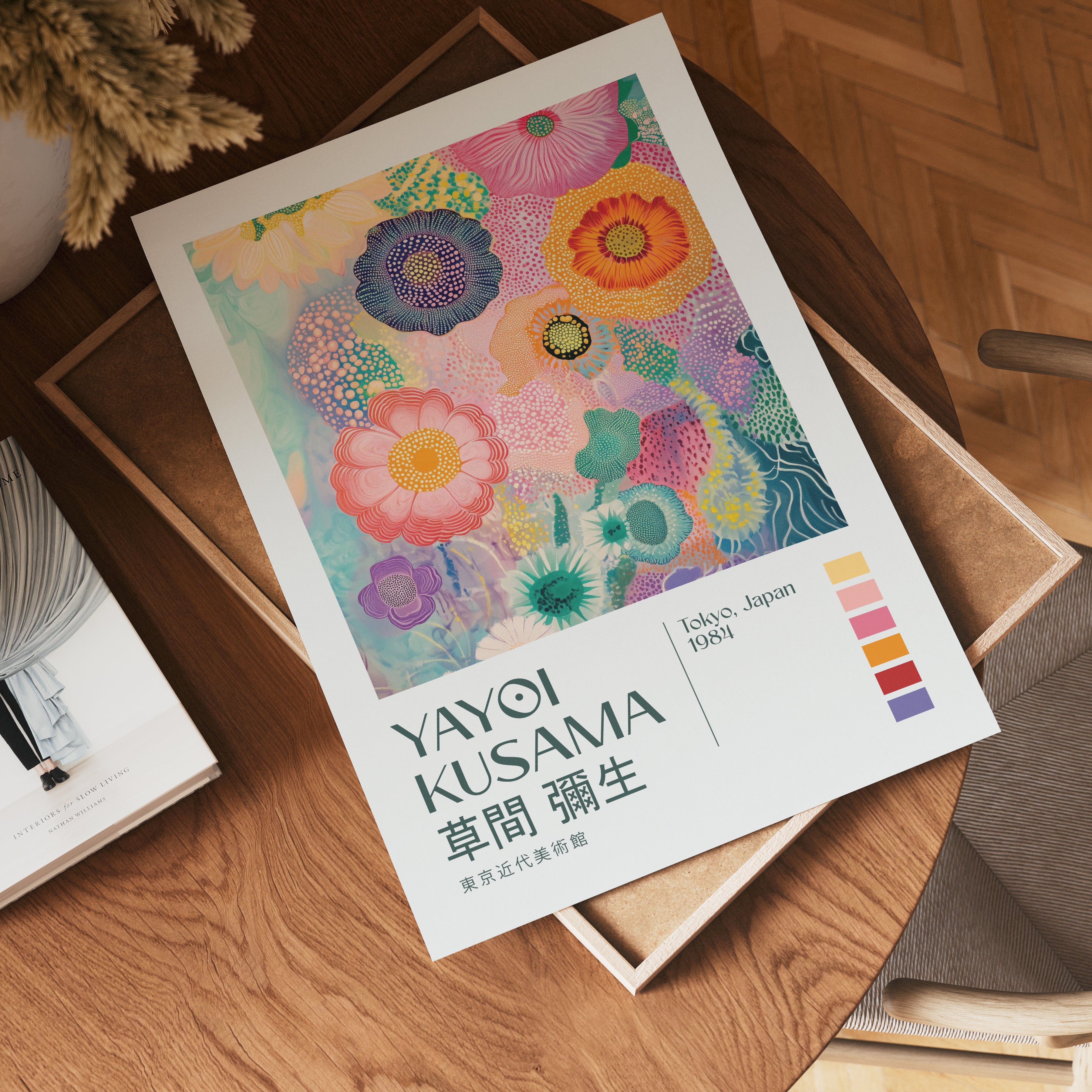 Yayoi Kusama Pastel Bloom Harmony Poster