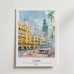 Lima Cityscape Poster