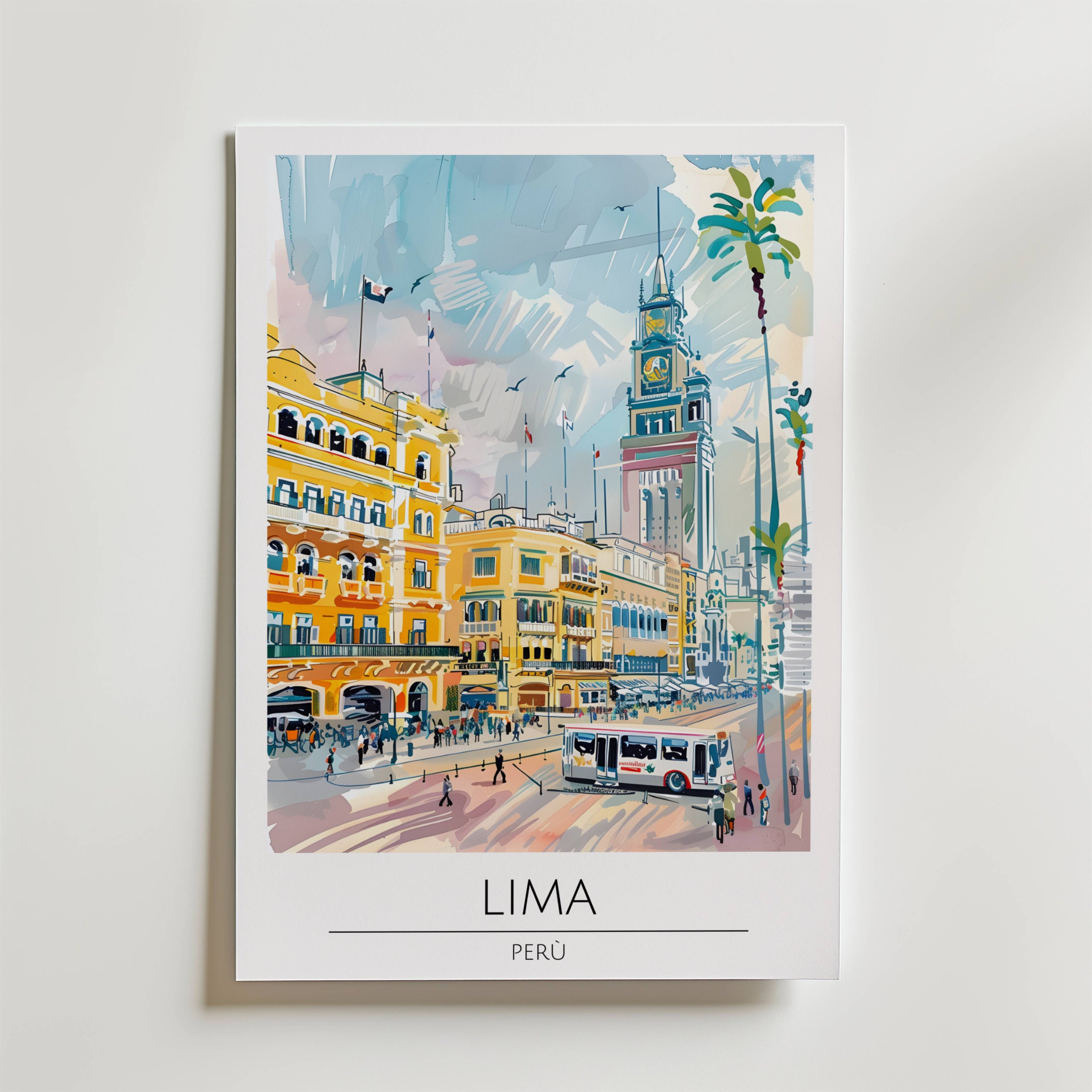 Lima Cityscape Poster