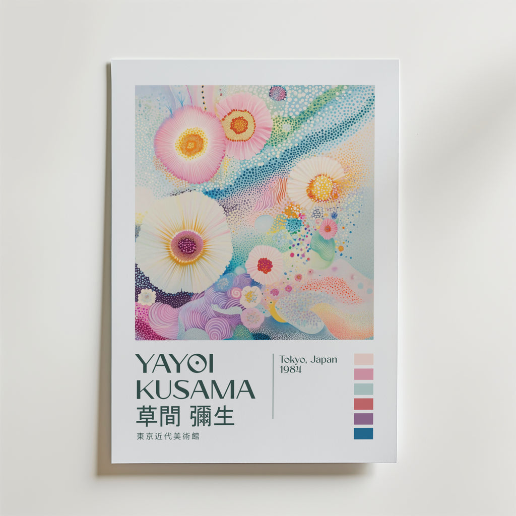 Yayoi Kusama Ethereal Bloom Drift Poster
