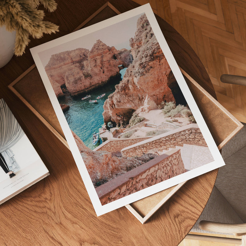 Mediterranean Cliff Escape Poster