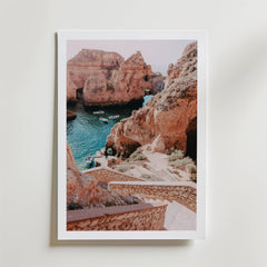 Mediterranean Cliff Escape Poster
