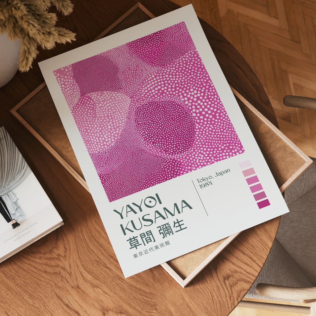 Yayoi Kusama Infinite Pink Dots Poster