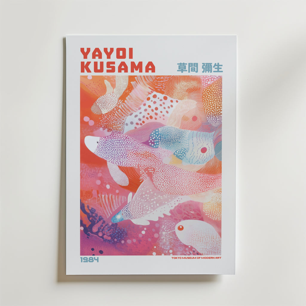 Yayoi Kusama Floating Koi Dreams Poster