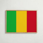 Mali National Flag Poster – poster väggdekoration inredning – Affischer hos Bozetto