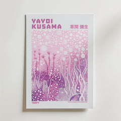 Yayoi Kusama Pink Bloom Depth Poster