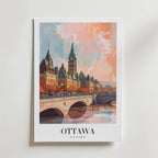 Golden Light Over Ottawa Poster