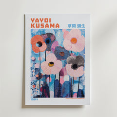 Yayoi Kusama Blue Floral Symphony Poster