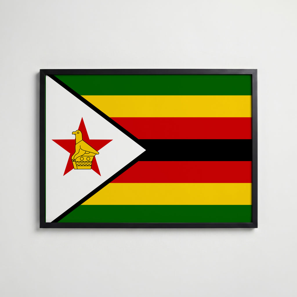 Zimbabwe National Flag Poster affisch – köp poster online – Bozetto väggdekoration