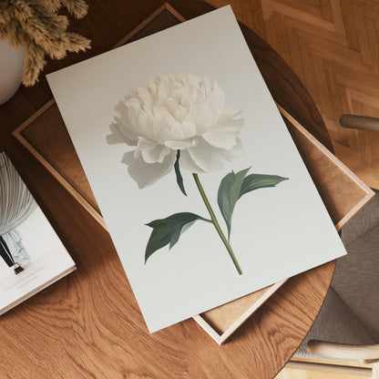 White peony Poster