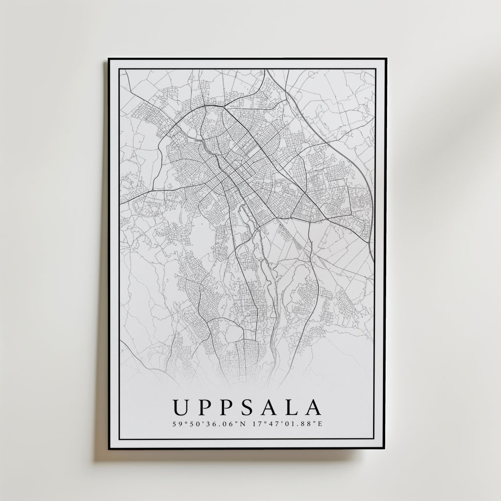 Uppsala Karta Poster