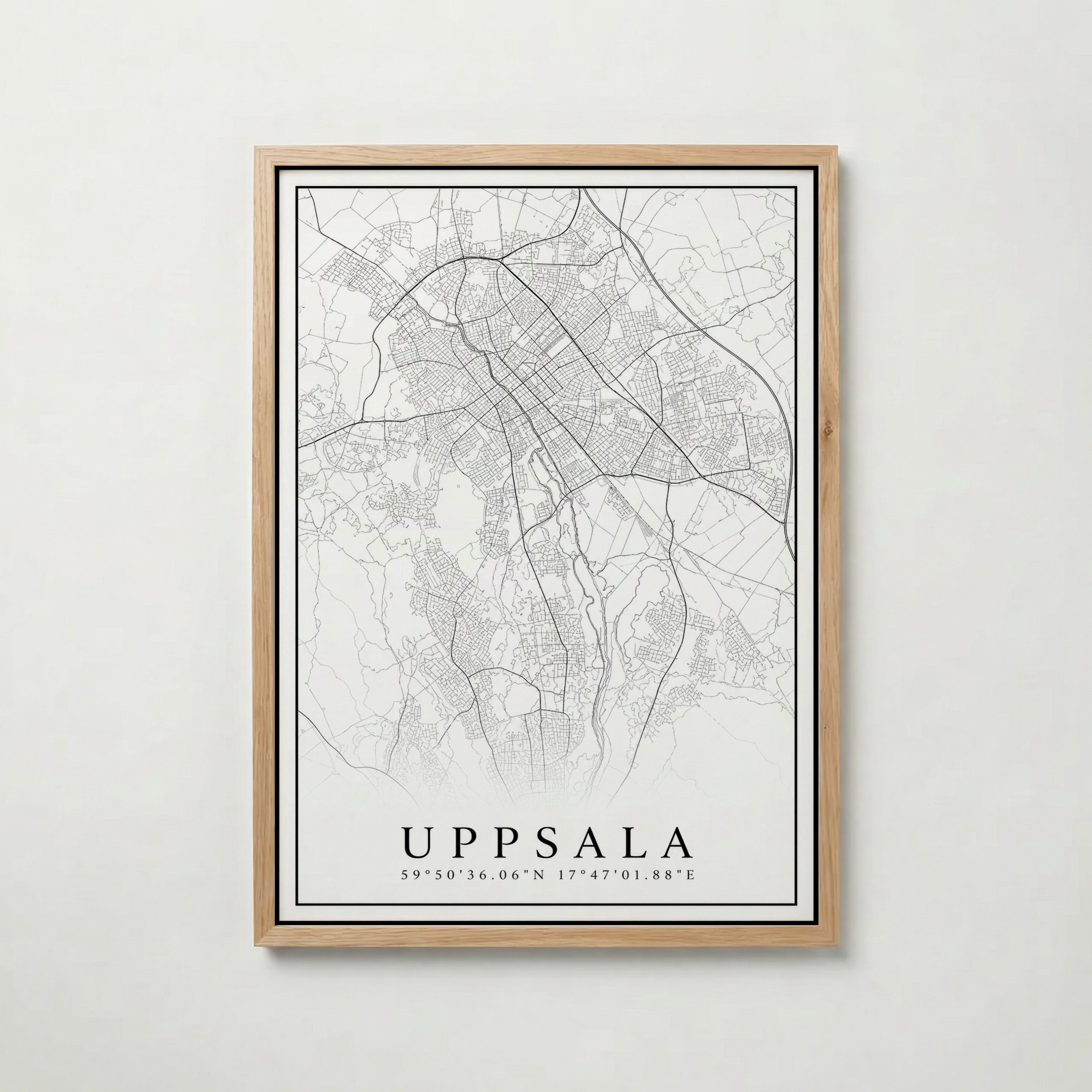 Uppsala Karta Poster