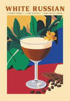 White Russian No.2 Cocktail Poster