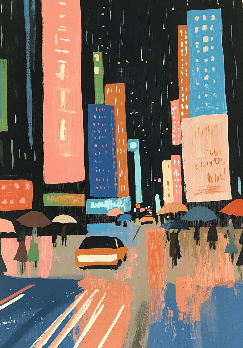 Midnight Drizzle Poster